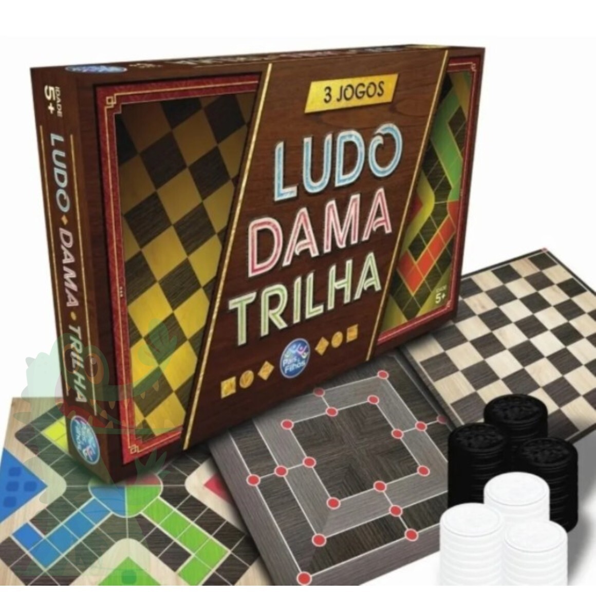 Jogo 4 em 1 - Xadrez, Ludo, Dama e Trilha Junges - O Maior site de  Utilidades do Brasil.