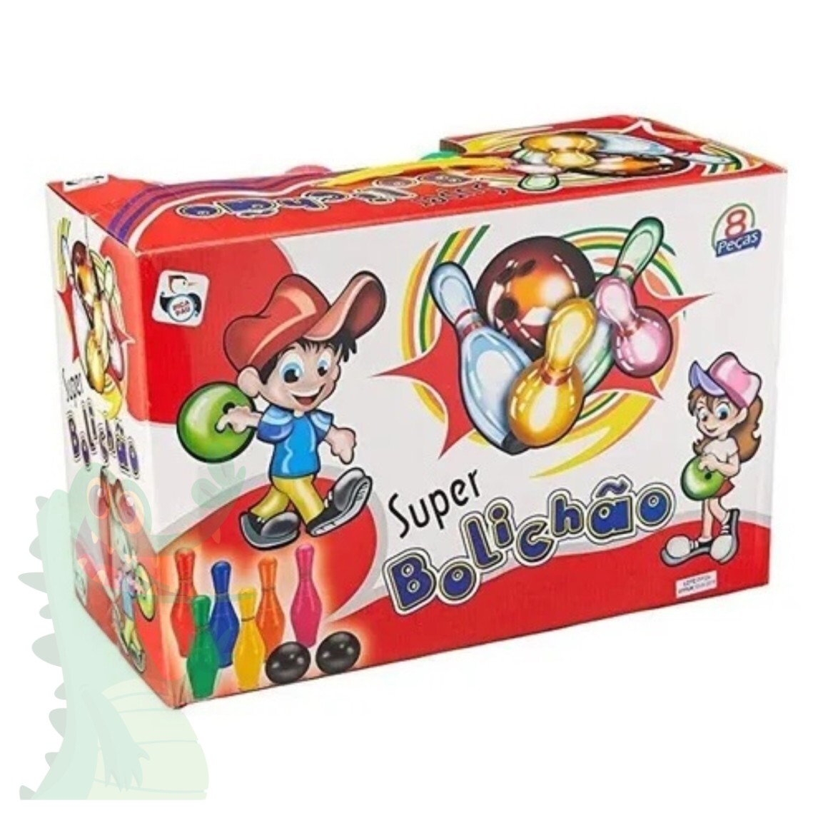Jogo de Boliche - Super Bolichão - 649 - Pica Pau - Real Brinquedos