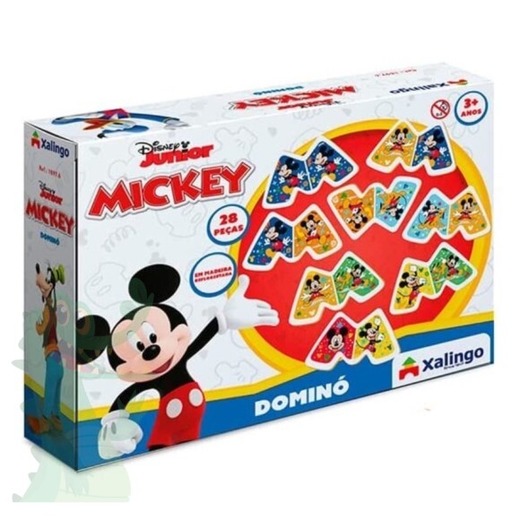 Jogo De Dominó Infantil - Disney Junior - Mickey - 28 Peças